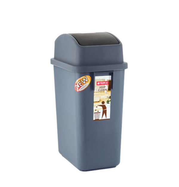 Tempat Sampah Plastik Kotak Tutup 20 Liter Lion Star C-51 Garbi Dust Bin, Ukuran 330 x 226 x H 520 mm | Raja Plastik Indonesia