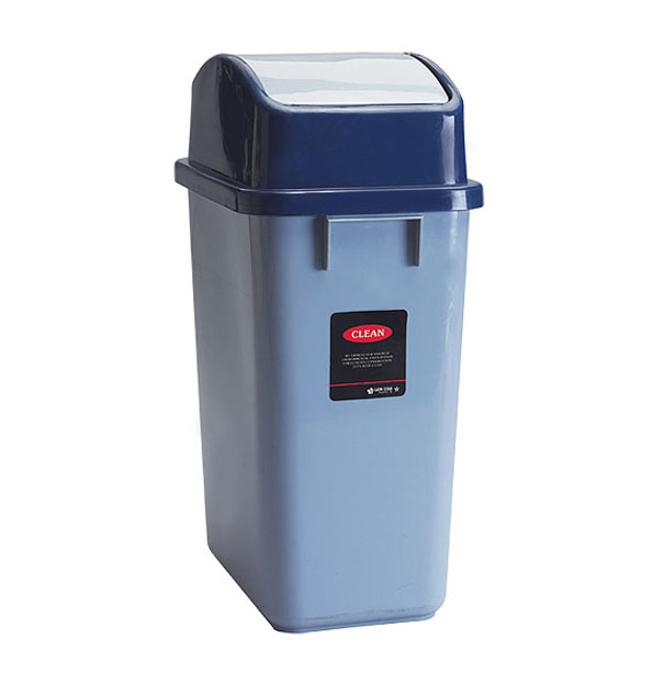 Tempat Sampah Plastik Kotak Tutup 32 Liter Lion Star C-29 Quadra Dustbin, Ukuran 366 x 258 x H 585 mm | Raja Plastik Indonesia
