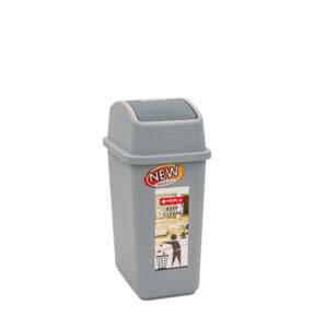 Tempat Sampah Plastik Kotak Tutup 9 Liter Lion Star C-48 Garbi Dust Bin, Ukuran 248 x 175 x H 395 mm | Raja Plastik Indonesia