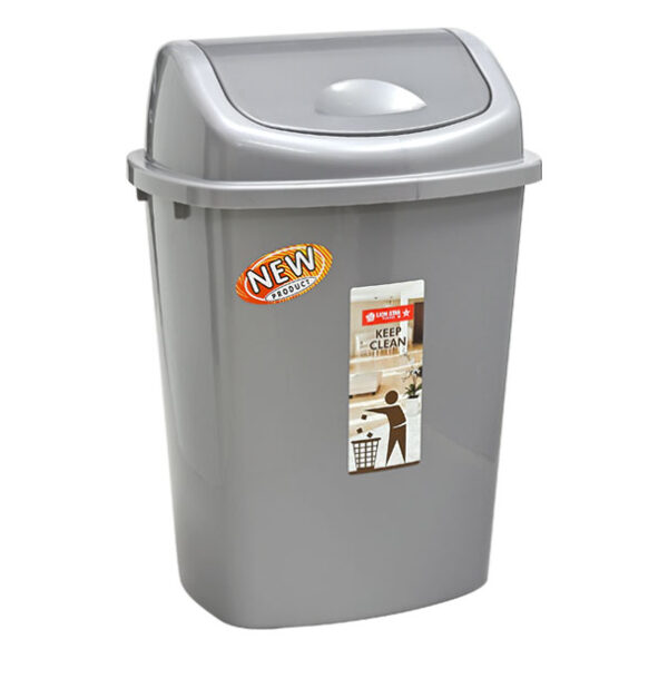 Tempat Sampah Plastik 25 Liter Tutup Lion Star C-80 Takoma Dustbin, Ukuran 368 x 292 x H 515 mm | Raja Plastik Indonesia