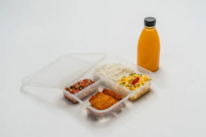 Wadah Makanan Plastik / Thinwall Sekat 3 Bioplast | Raja Plastik Indonesia