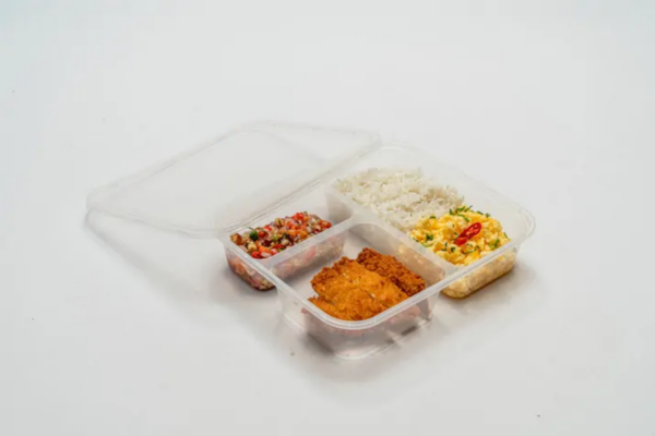 Wadah Makanan Plastik Thinwall Sekat 3 Bioplast (2) Wadah Makanan Plastik / Thinwall Sekat 3 Bioplast | Raja Plastik Indonesia