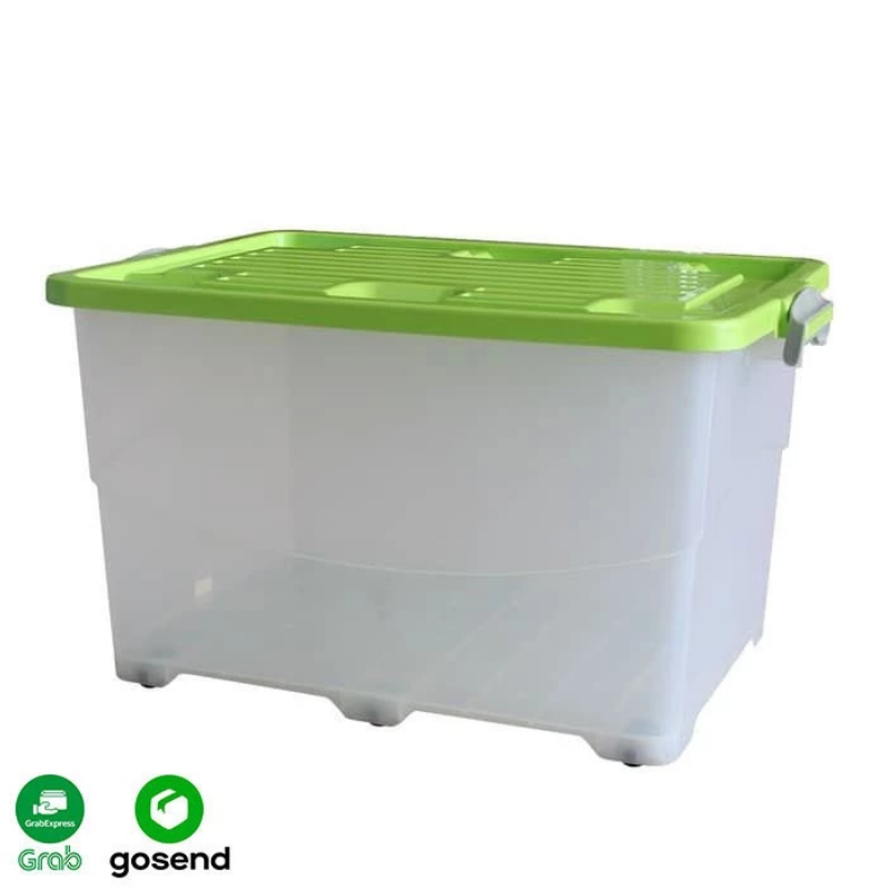 Box Container Plastik Besar Serbaguna 85 Liter Kiramas B85 KPR AR, Ukuran 66.5 x 45.6 x 37.5 cm: Solusi Penyimpanan Modern dengan Box Container Plastik Besar Serbaguna 85 Liter