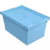 BOX CONTAINER PLASTIK TUTUP MINIMARKET 52 LITER KIRAPAC 7715 VIP BOX, WARNA BIRU HIJAU KUNING, UKURAN 60 x 40 x 30,6 CM | RAJA PLASTIK INDONESIA