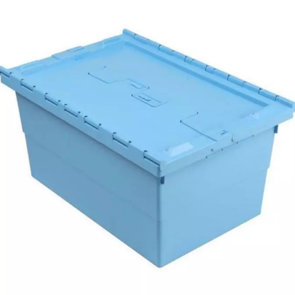 BOX CONTAINER PLASTIK TUTUP MINIMARKET 52 LITER KIRAPAC 7715 VIP BOX, WARNA BIRU HIJAU KUNING, UKURAN 60 x 40 x 30,6 CM | RAJA PLASTIK INDONESIA