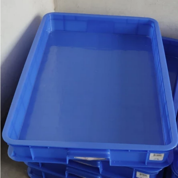 CONTAINER BOX INDUSTRI PLASTIK 16 LITER KIRAPAC 7251 PLS (RAPAT) WARNA BIRU HIJAU KUNING, UKURAN 61,3 x 42,9 x 7,9 CM | RAJA PLASTIK INDONESIA