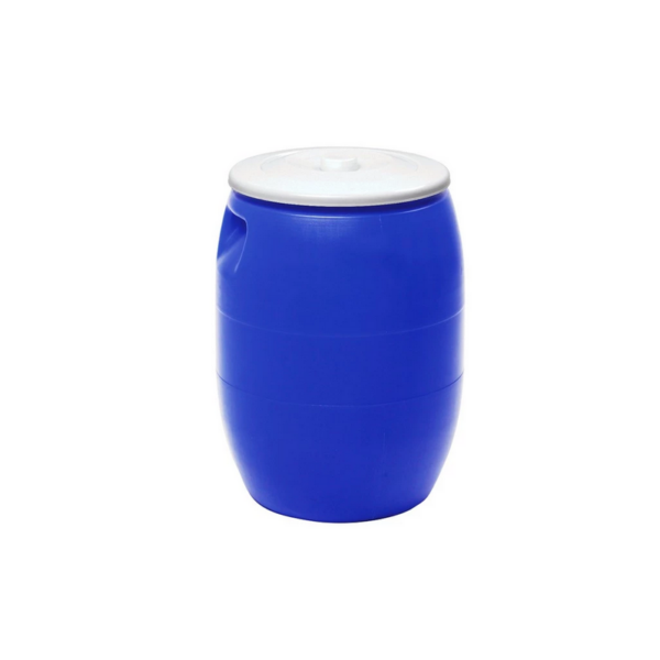 TONG AIR BIRU PLASTIK 56 LITER KIRAMAS 7406 DENGAN TUTUP, UKURAN D.40 x T.56,2 CM | RAJA PLASTIK INDONESIA