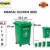 TEMPAT SAMPAH PLASTIK 50 LITER RODA KIRAPAC DUSTBIN KLX 9050 HIJAU: Solusi Tempat Sampah Praktis, Kuat, dan Mudah Dipindahkan