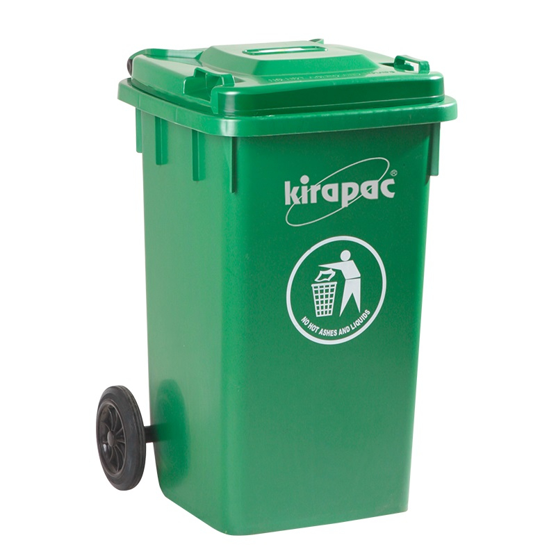 TEMPAT SAMPAH BESAR 100 LITER PLASTIK OUTDOOR KIRAPAC KLX 9100 HIJAU: Solusi Tempat Sampah Kuat, Praktis & Tahan Lama untuk Kebutuhan Outdoor