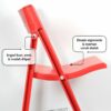 KURSI PLASTIK LIPAT INDOOR OUTDOOR LION STAR FC-8 FOLDING CHAIR