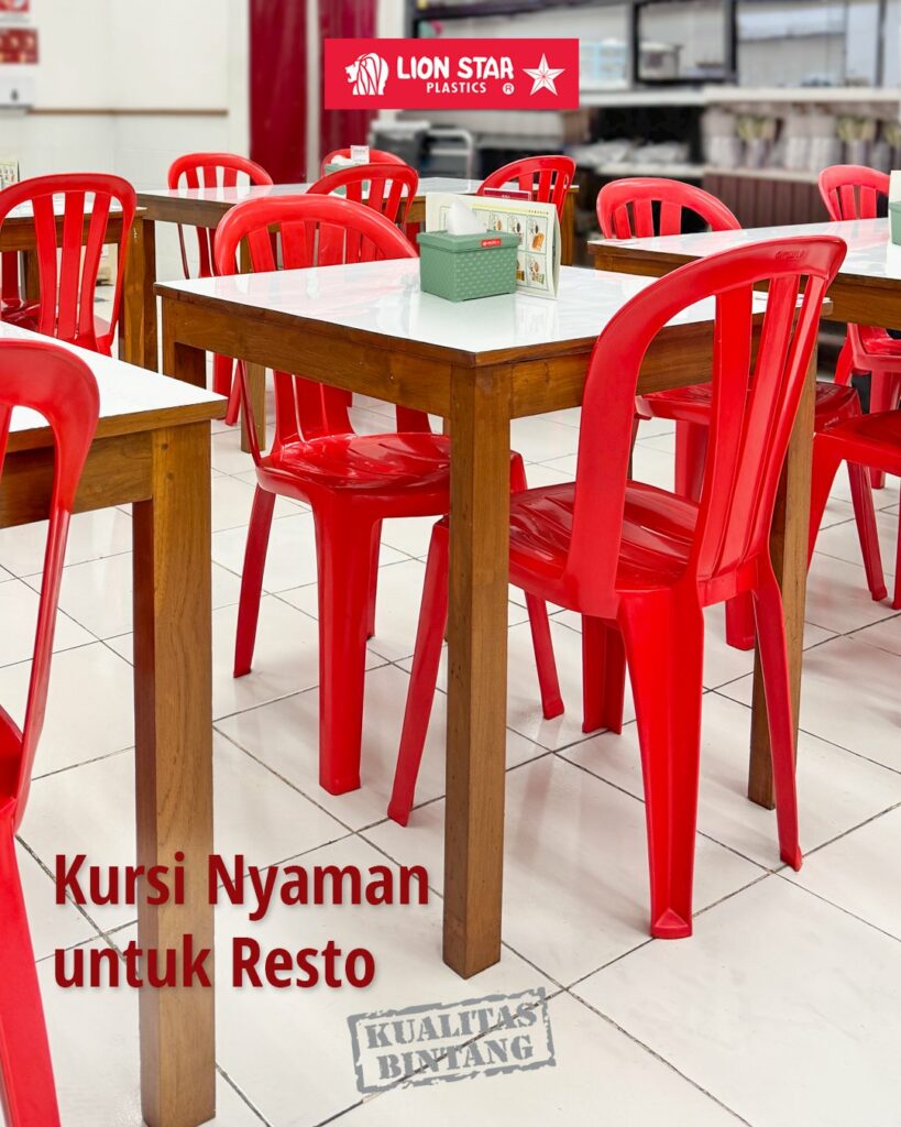 KURSI PLASTIK SANDARAN LION STAR TIPE EC-8 TIVOLI CHAIR: Kursi Plastik Modern Berkualitas untuk Rumah, Cafe, dan Usaha Kuliner