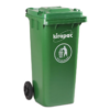 TEMPAT SAMPAH BESAR PLASTIK 120 LITER KIRAPAC KLX 9120 DUSTBIN, UKURAN 56 x 49 x 96 CM | RAJA PLASTIK INDONESIA